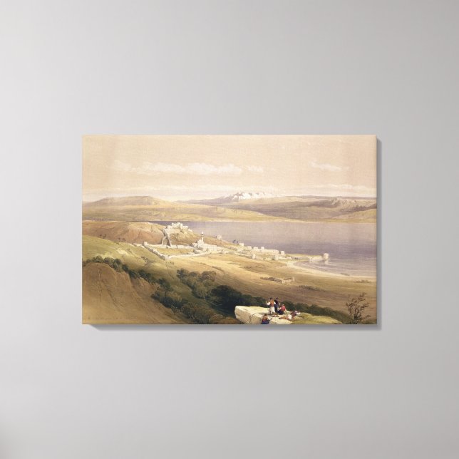 Impressão Em Tela Cidade das Tíerias no Mar da Galileia (Frente)