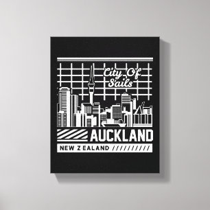 Impressão Em Tela Cidade das Velas Auckland Nova Zelândia Paisagem U