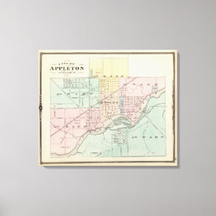 Impressão Em Tela Cidade de Appleton, capital de distrito de