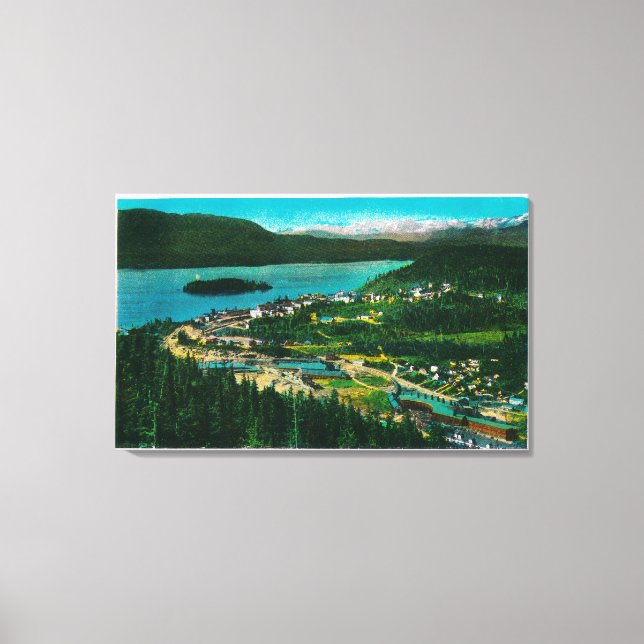 Impressão Em Tela Cidade de Cordova, Alaska Cordova, AK (Frente)