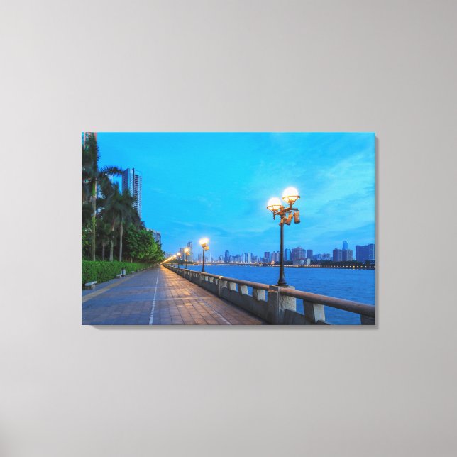 Impressão Em Tela Cidade de Guangzhou (Frente)