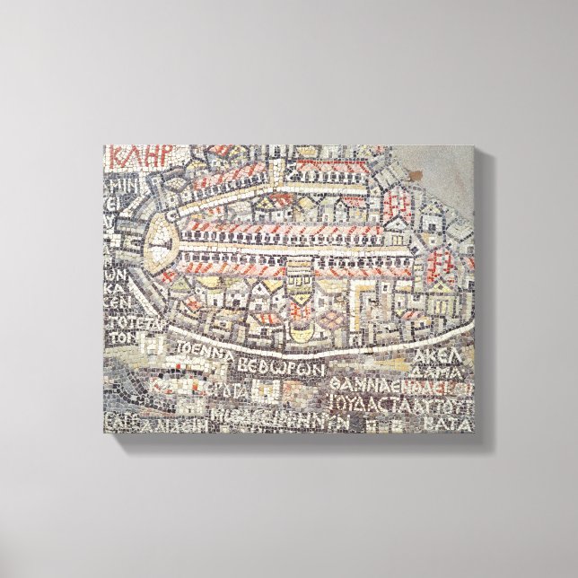 Impressão Em Tela Cidade de Jerusalém e zona circundante (Frente)