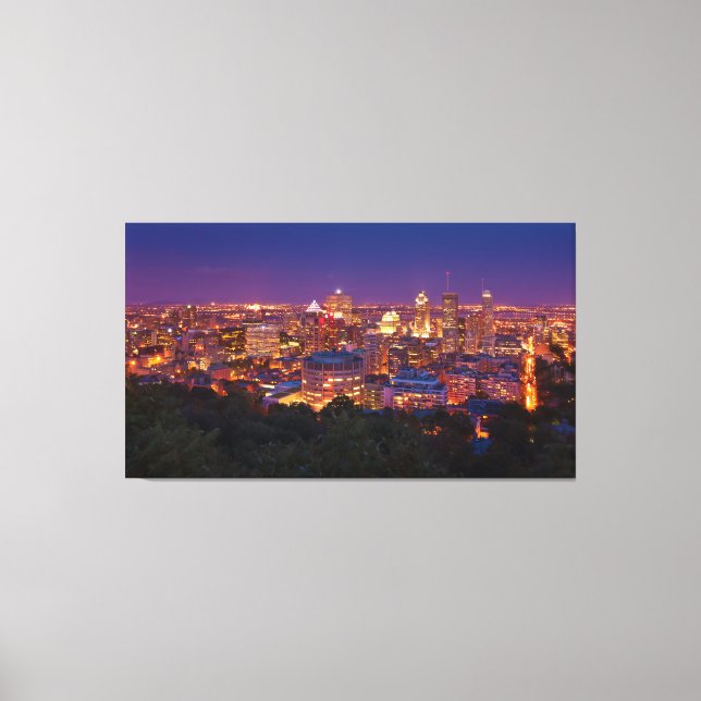 Impressão Em Tela Cidade de Montreal Canadá - Skyline Belvedere Kond (Frente)