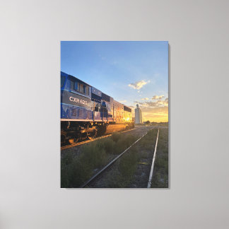 Impressão Em Tela Cidade Ferroviária