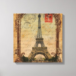 Impressão Em Tela cidade moderna francesa paris eiffel torre