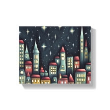 Cidade Pequena À Noite