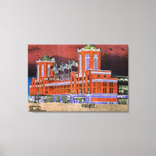 Impressão Em Tela Cidade Windy de marinho Pier Chicago, 1920