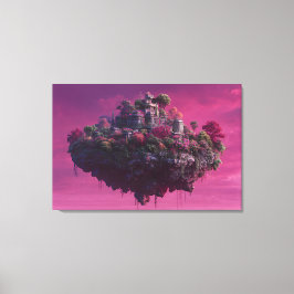 Impressão Em Tela Cidadela do Céu de Flor de Rosa