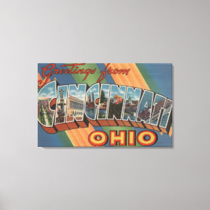 Impressão Em Tela Cincinnati, Ohio - grandes cenas da letra