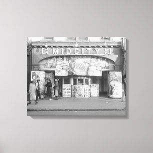 Impressão Em Tela Cinema Midcity, 1937