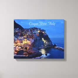 Impressão Em Tela Cinque Terre, Itália 35,5 cm x 28 cm, 3,8 cm, Únic