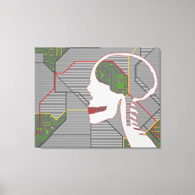 Impressão Em Tela cinza (Frente)