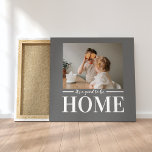 Impressão Em Tela Cinza de Foto Moderna É bom ser presente por aspas<br><div class="desc">Cinza de Foto Moderna É bom ser presente por aspas domésticas</div>