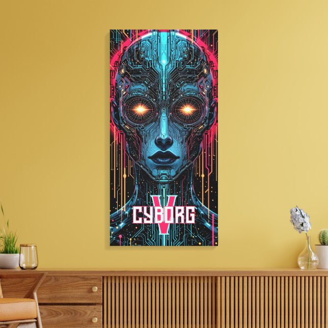 Impressão Em Tela Circuitaria Fantasma (Insitu(Sala de estar))