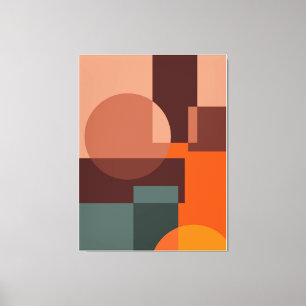 Impressão Em Tela círculo de fundo do padrão abstrato