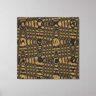 Impressão Em Tela Círculo de Onda de Abstrato Moderno do Leopardo N