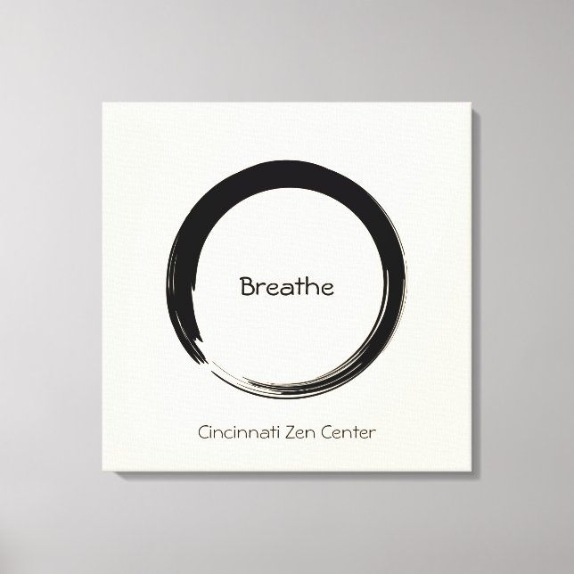 Impressão Em Tela Círculo Enso (Frente)