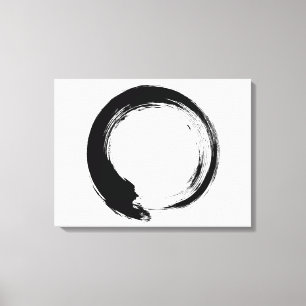 Impressão Em Tela Círculo Enso Zen