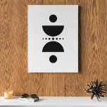 Impressão Em Tela Círculo Minimalista<br><div class="desc">Esta imagem geométrica foi feita para decorar sua parede com a ideia de navegar num barco no meio da noite, quando a sombra do barco e da lua no oceano emerge. Experimente e tire o cenário de tirar o fôlego.</div>