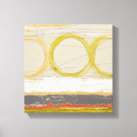Círculos Amarelo e Laranja em Fundo Multicolorido