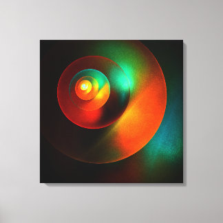 Impressão Em Tela Círculos Coloridos Padrão Moderno de Arte Abstrato