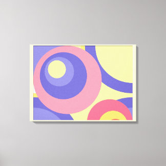 Impressão Em Tela Círculos de pintura de pastos digitais