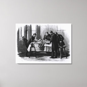 Impressão Em Tela Cirurgia anti-séptica, 1882