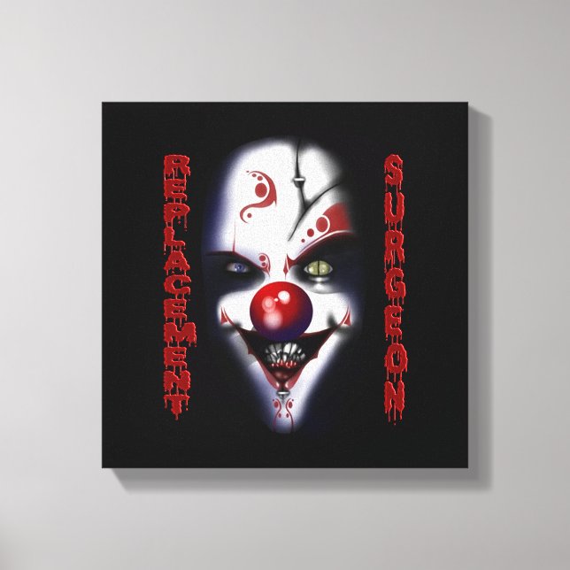 Impressão Em Tela Cirurgião de substituição - Palhaço de Mau (Frente)