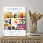 Impressão Em Tela Citação da memória adorável - Colagem de fotos<br><div class="desc">No Loving Memory Photo Collage em uma canvas, que você pode personalizar com fotos de seus entes queridos. O texto é totalmente editável, e atualmente lê-se "na amável memória de Nana e Avô" no topo e, "Eles pediram tão pouco, mas deram tanto" no final. O modelo de foto está configurado...</div>