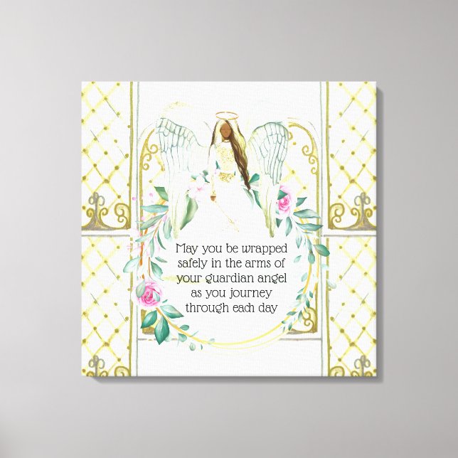 Impressão Em Tela Citação das garotas da rosa de anjo do Guardian (Frente)