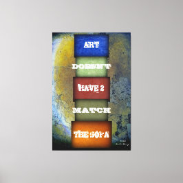 Impressão Em Tela Citação De Arte Nomeada E Assinada