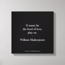 Impressão Em Tela Citação de William Shakespeare - Amor