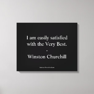 Impressão Em Tela Citação de Winston Churchill; O Melhor de Todos