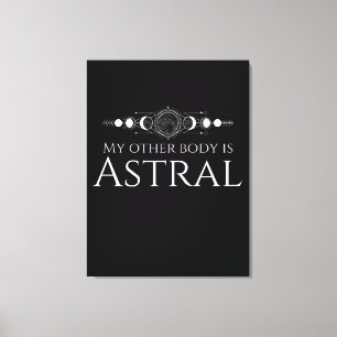 Impressão Em Tela Citação Divertida de Projeto Astral