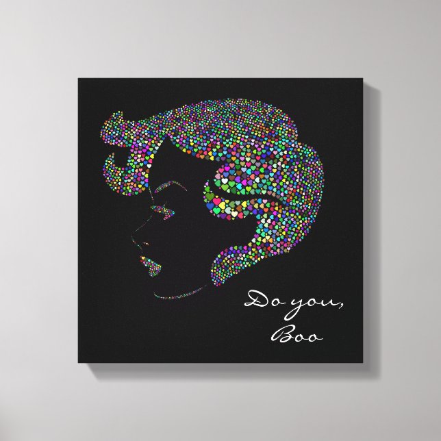 Impressão Em Tela Citação do poder da menina Glam Girl (Frente)