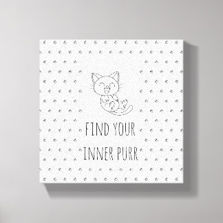 Impressão Em Tela Citação Inspirativa do Cat Lover