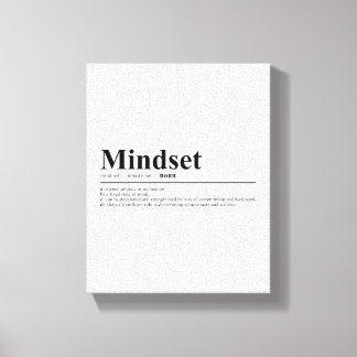 Impressão Em Tela Citação Motivacional de Definição Mindset