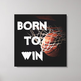 Impressão Em Tela Citação Motivacional Dizendo Basquete Nascido para