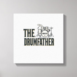 Impressão Em Tela Citação Vetorial de Design de Tambor do Drumfather