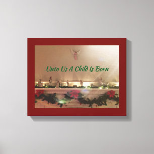 Impressão Em Tela Citações inspiradas da cena da natividade do Nat