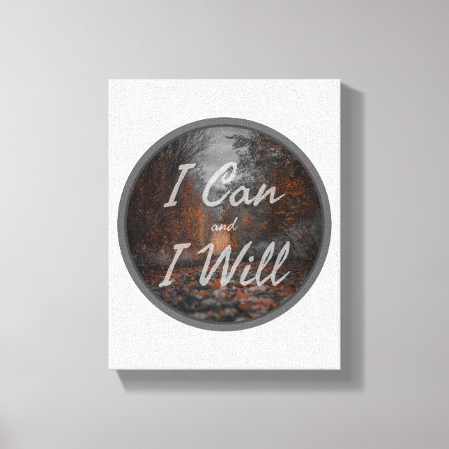 Impressão Em Tela citações inspiradoras matinais para amor próprio (Frente)