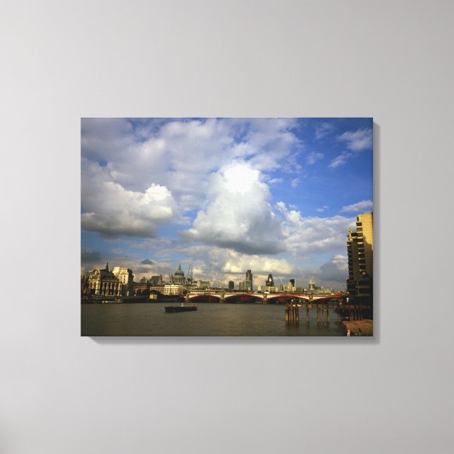 Impressão Em Tela City of London na década de 1990 (Frente)