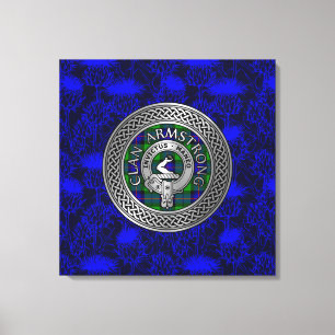 Impressão Em Tela Clan Armstrong Crest & Tartan Knot sobre o assunto