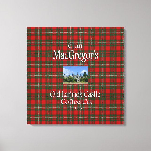 Impressão Em Tela Clan MacGregor's Old Lanrick Castle Co. (Frente)