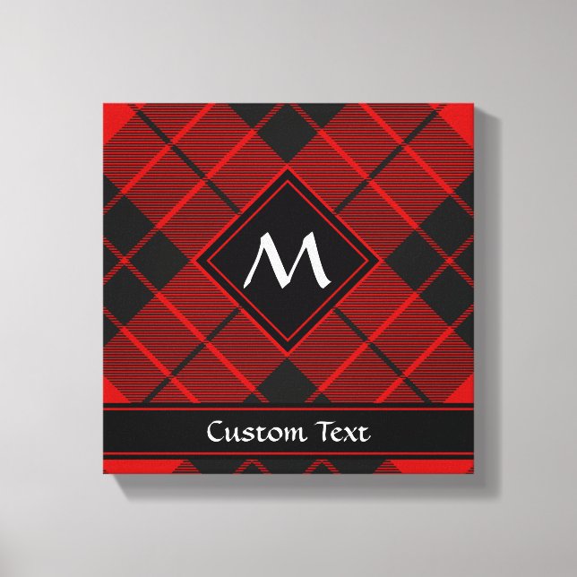 Impressão Em Tela Clan Macleod de Raasay Tartan (Frente)