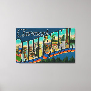 Impressão Em Tela Claremont, Califórnia - grandes cenas da letra