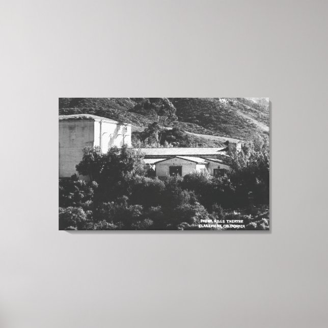 Impressão Em Tela Claremont, California View of Padua Colinas Theatr (Frente)