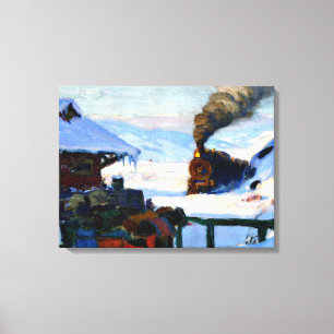 Impressão Em Tela Clarence Gagnon - O Santo do trem Paul