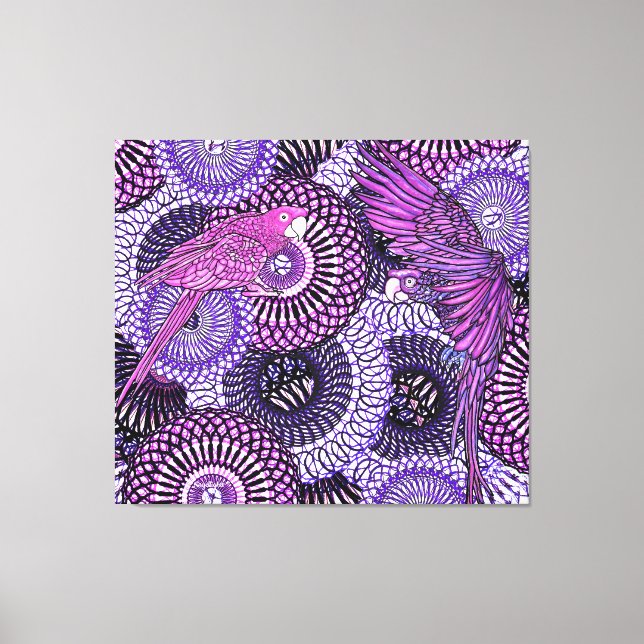 Impressão Em Tela Claridade do papagaio (Frente)