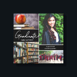 Impressão Em Tela Classe de Colagem de Fotos do Formando Moderno 202<br><div class="desc">Personalize esta colagem fotográfica para o formando e dê uma placa fácil que ela possa cultivar para sempre. Comemore a graduação de forma única.</div>